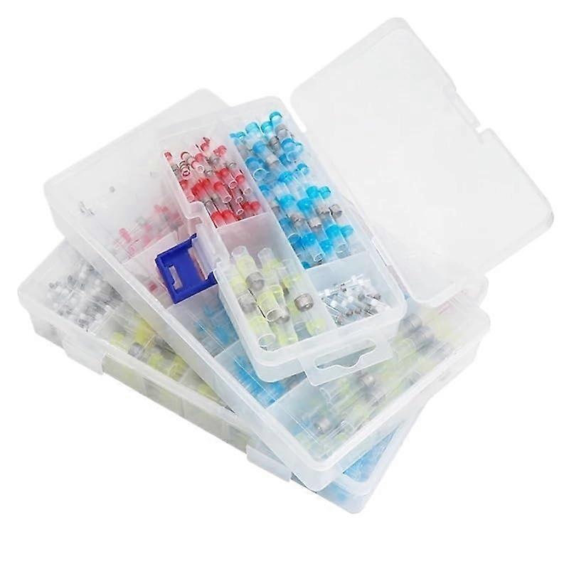 Solder Seal Wire Connector 3:1 Heat Shrink Butt Connectors Kit 5 Boxes 50pcs