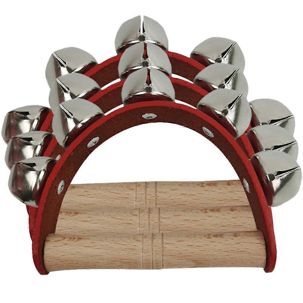 3pcs Fun Tambourines Portable Hand Bells for Party Props