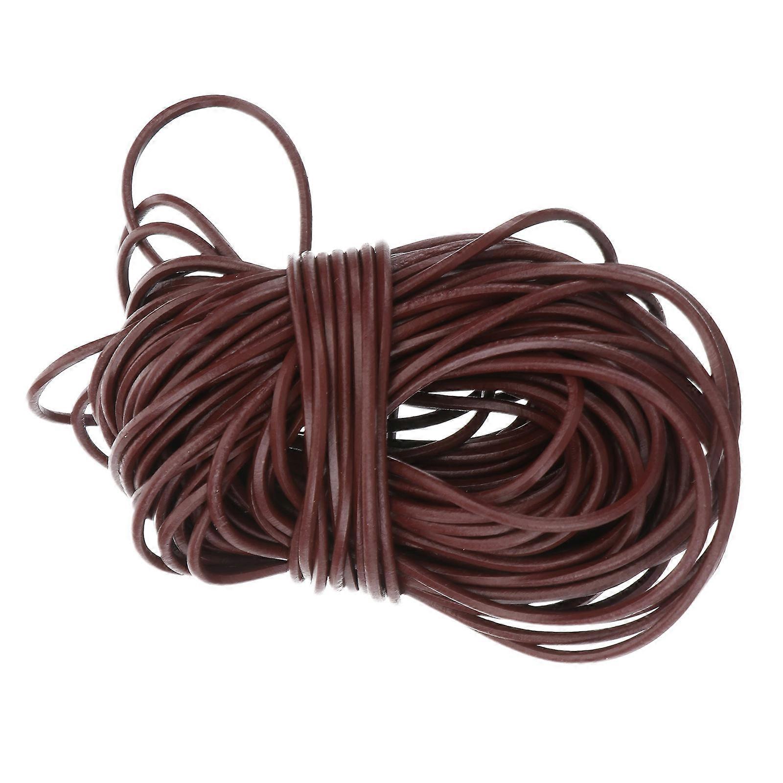 Bead Rope Durable Cattlehide Lines Diy Handmade Beads String Jewelry Making Craft Projects Brown 1000x0.2x0.2cm 1Set