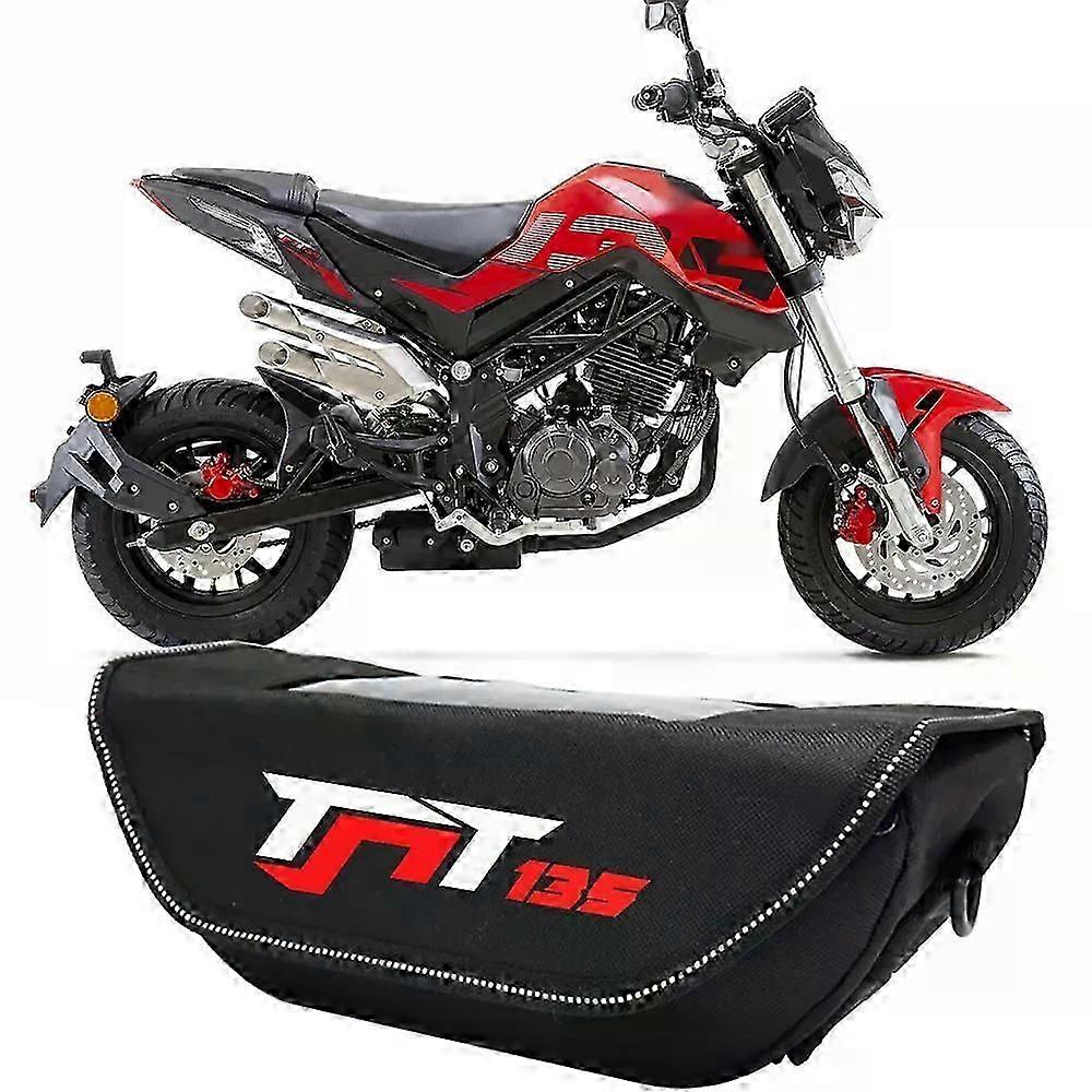 Fit For BENELLI TNT 135 TNT135 tnt 135 Motorcycle Waterproof Dustproof Handlebar Storage Bag-Red N 135
