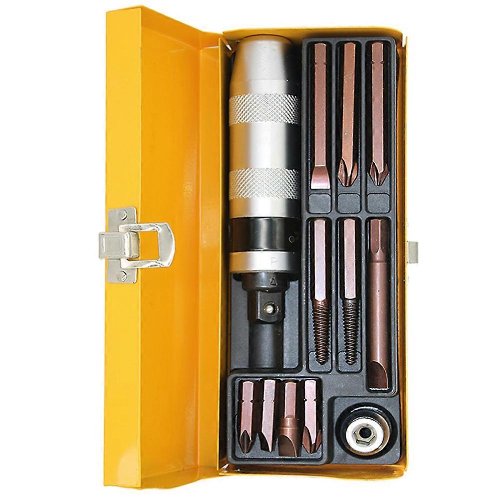 Vanttokeey Impact Screwdriver Kit, 12-Piece Manual Reversible Extractor Set with Durable Chromium-Vanadium Bits 56LMS