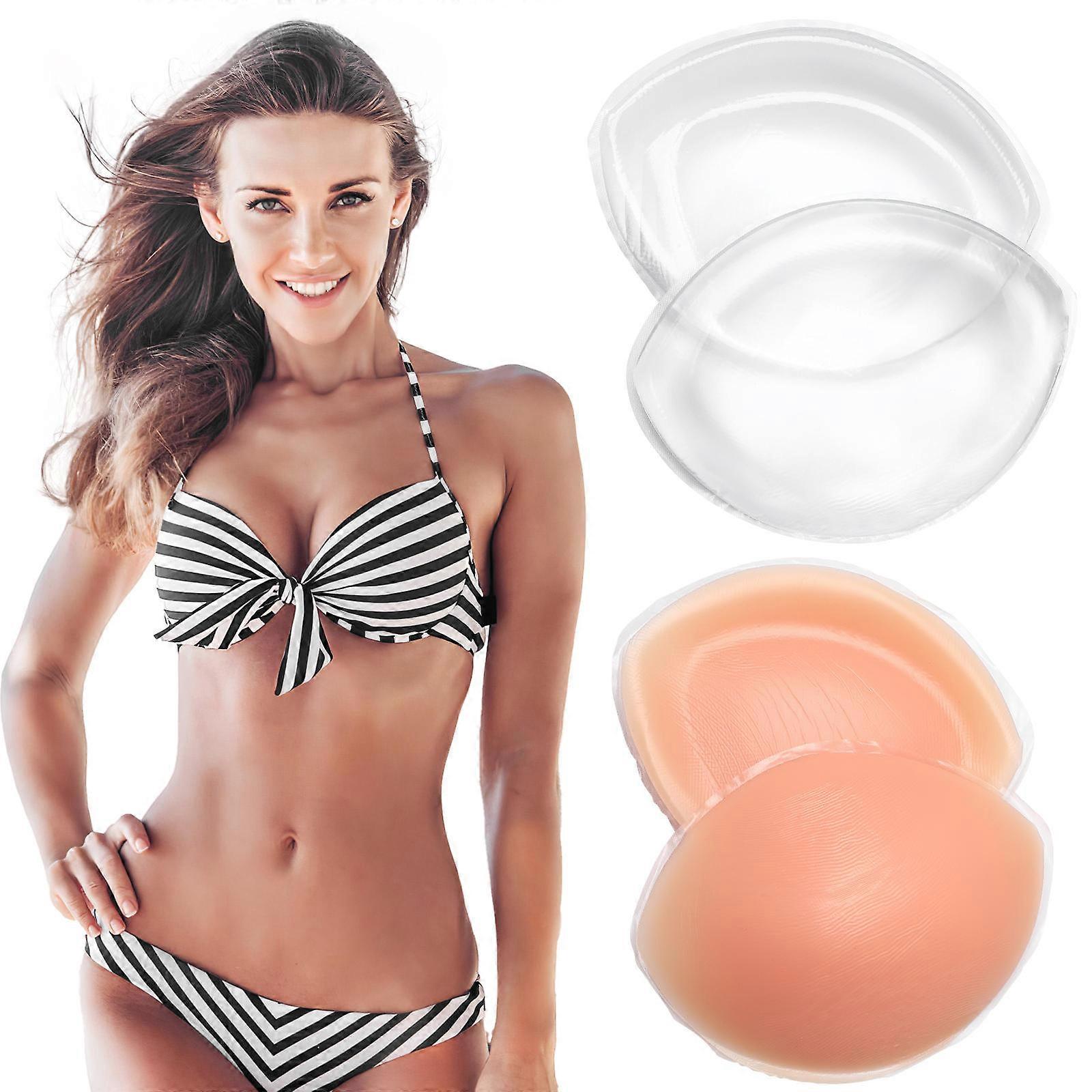 Silicone Bra Pads Bra Pads Inserts for Comfortable Fit 2Pairs