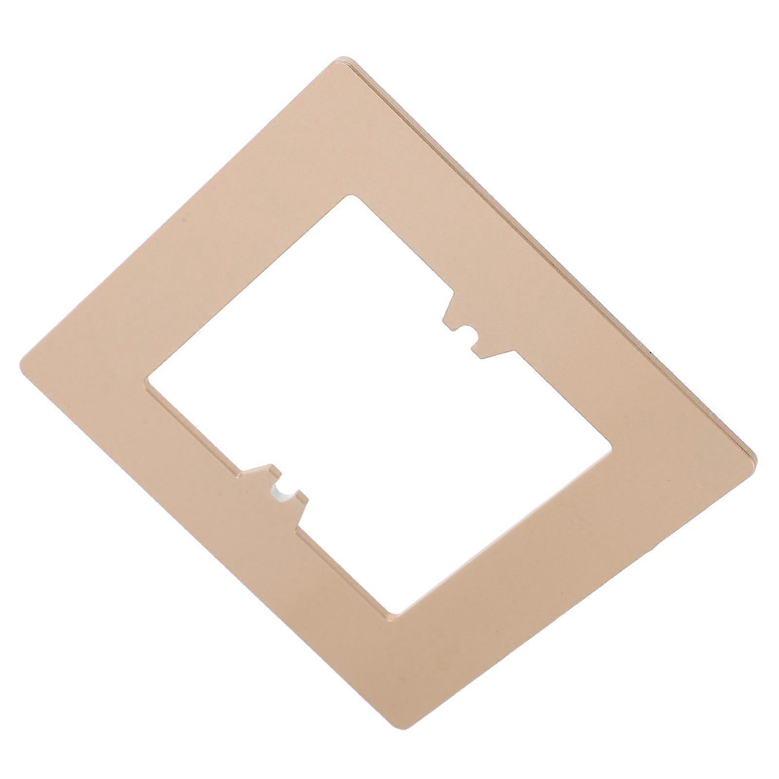 Decorative Light Switch Cover Plate Enhance Decor Golden Square 1Set