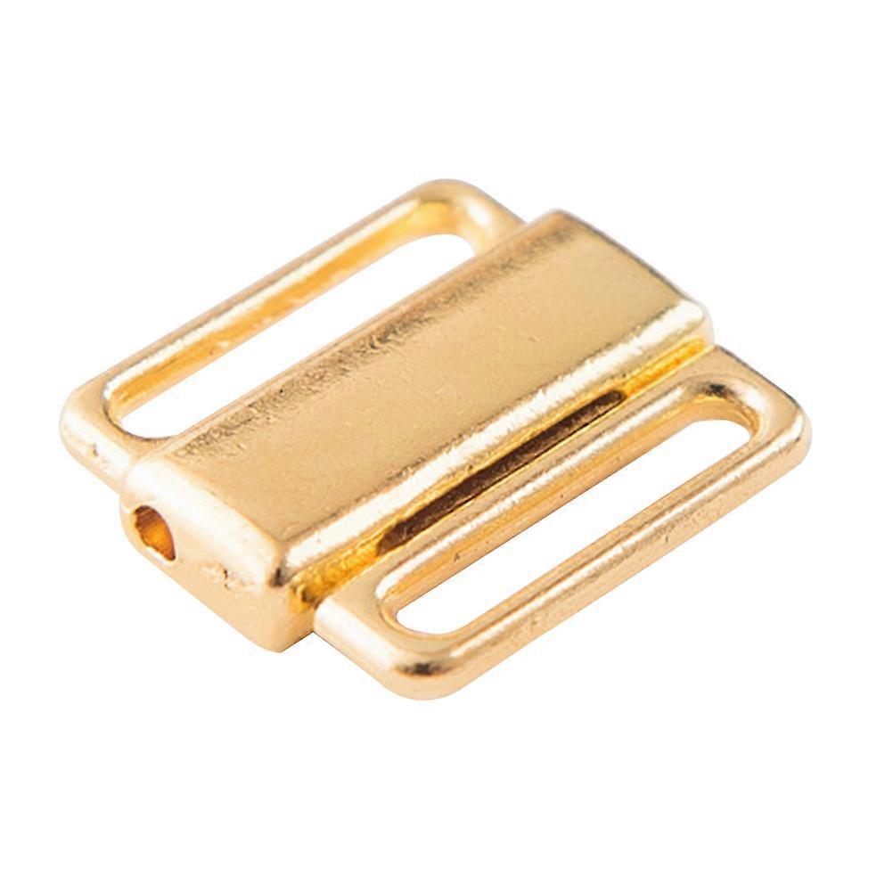 Clasp Clips Hooks Bra Strap Buckles Daily Use Golden 50Pcs