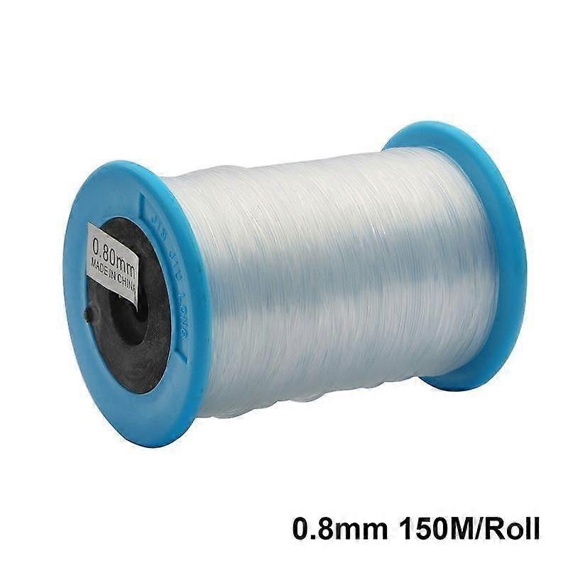 1 Roll Crystal Beading Thread: Clear Fishing Line For Jewelry Making Craft Projects And Hanging Ornaments String For Diy Bracelets And Decorations
