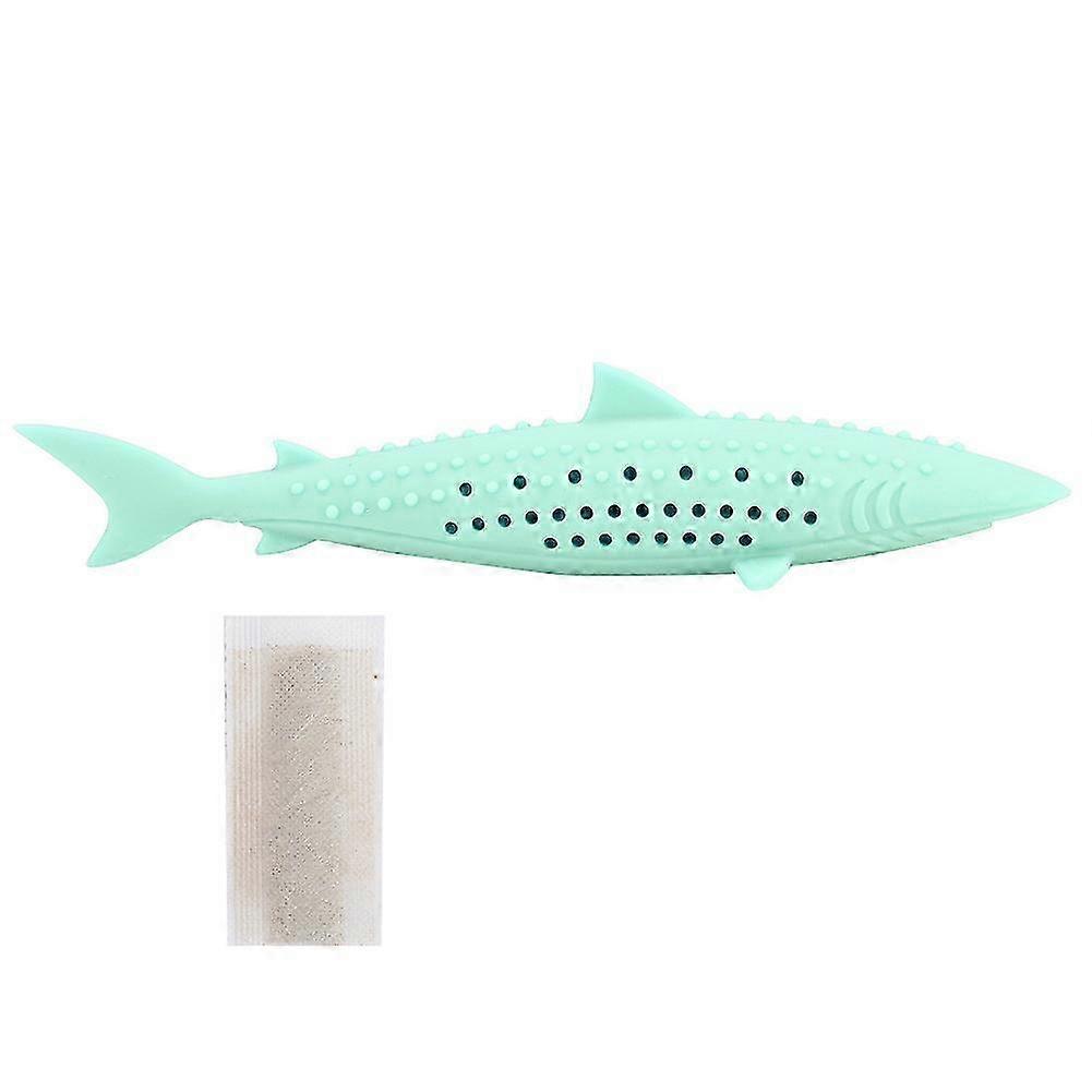 Interactive Simulation Fish Shape Toy for Pet Cats with Catnip and Teeth Cleaning Features