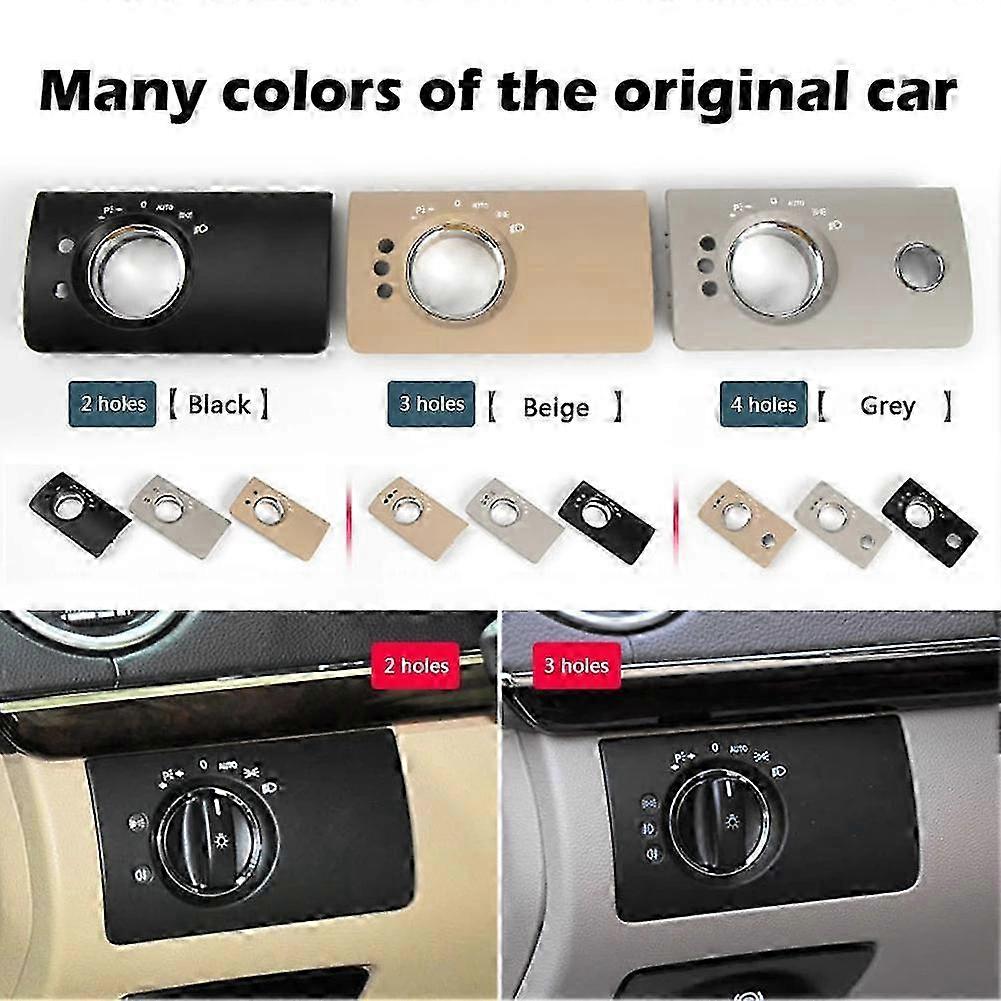 Headlight Switch Cover Kit, Replacement Headlight Cover for Repair Compatible with Certain Brand ML Class W164 07-11, New