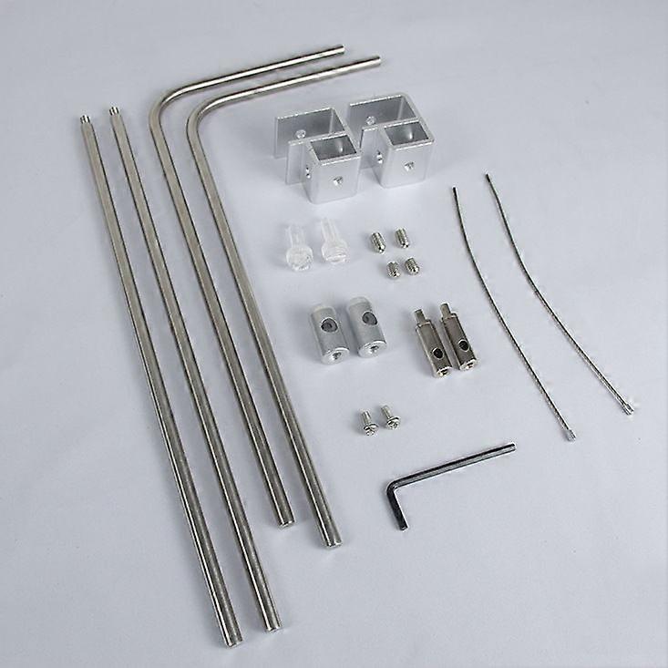 1 sett justerbart lysstativ for akvariumplanter sølv