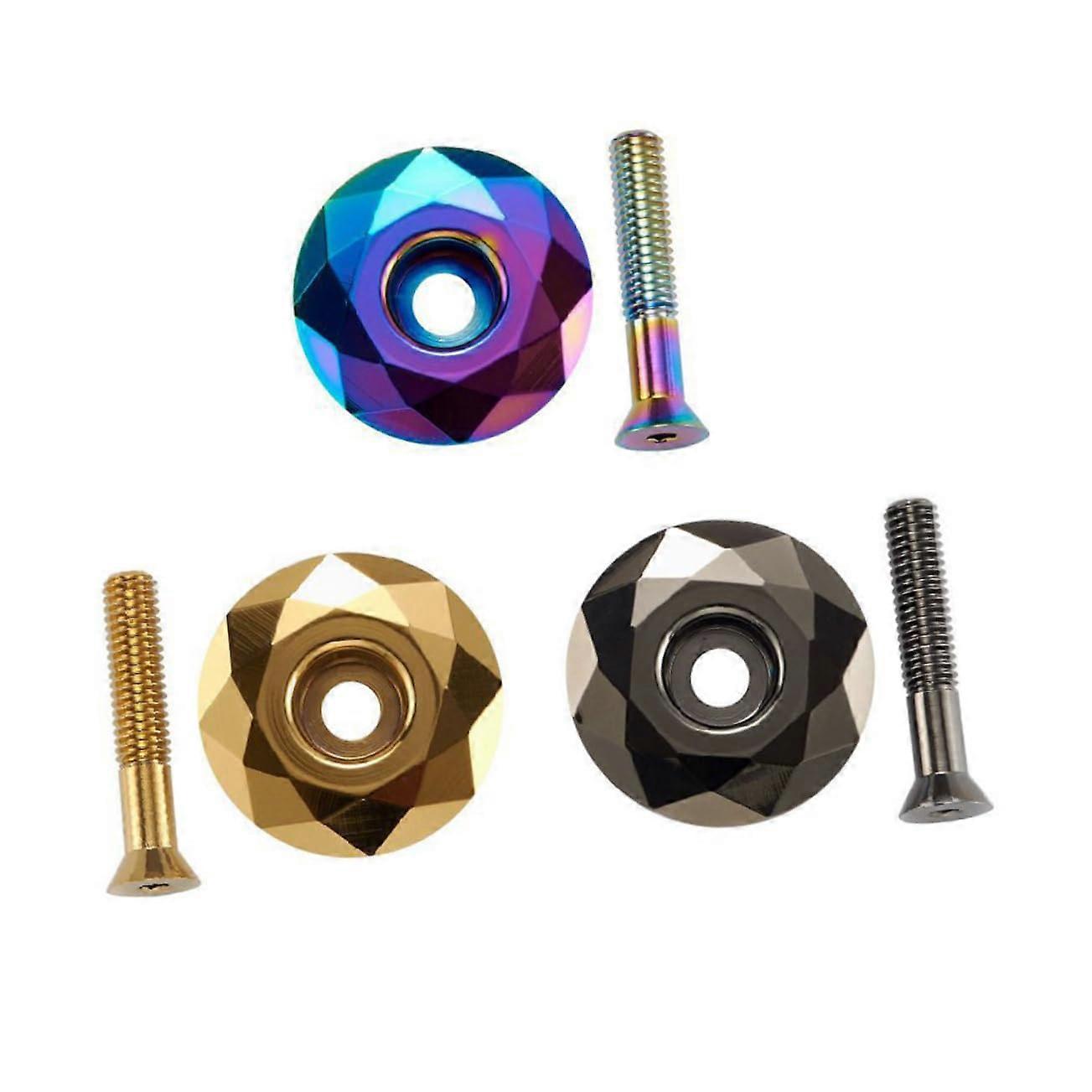 3 sentences bicycle headset top cap splitting aluminum alloy and compatible with forks and portable to tall