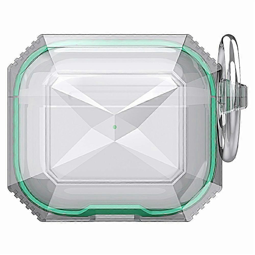 AHASTYLE WG165 Compatible For AirPods 4 Case Dual Color TPU Earphone Cover with Carabiner
