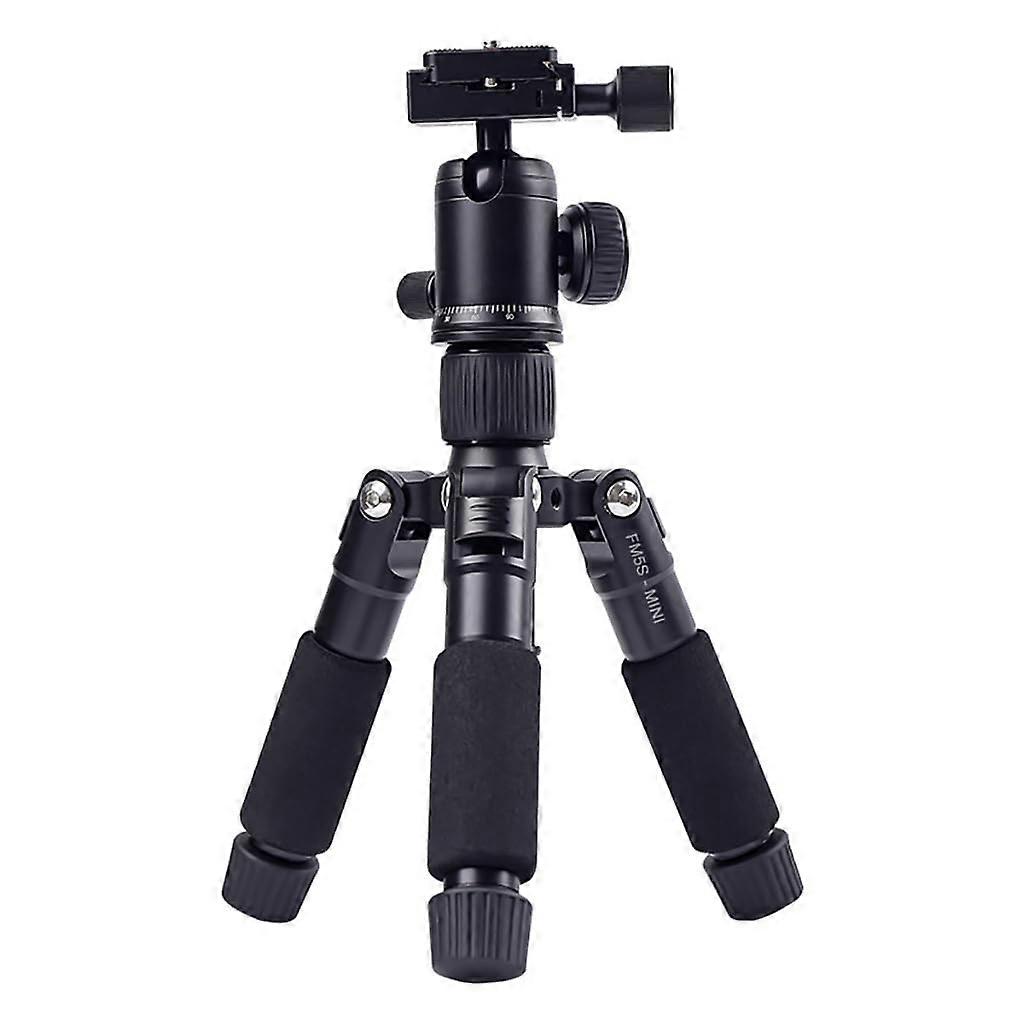 Mini Desktop Tripod DSLR Camera Tripod for DSLR Camera Climbing Live Photography Stand (Black)