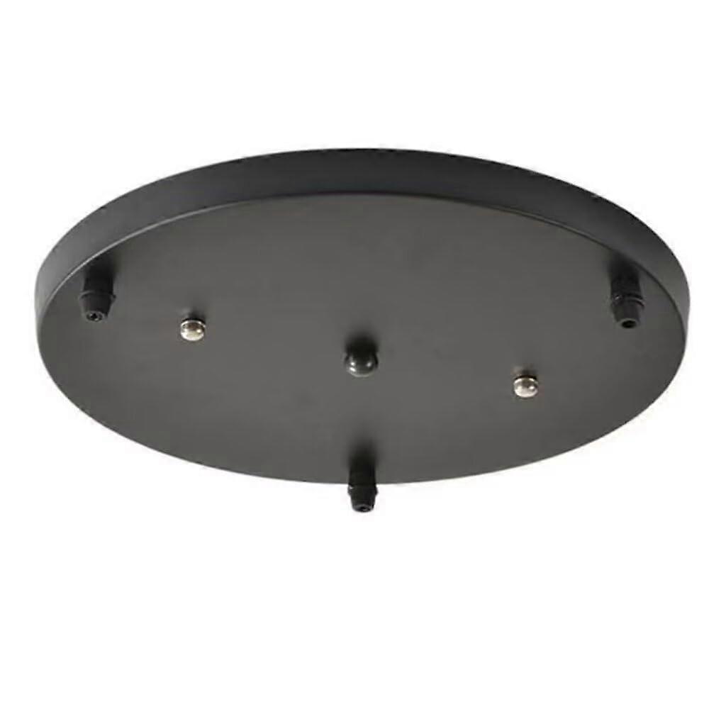 Canopy Lamp Black 3Hole Round Ceiling Canopy Diameter 35 cm