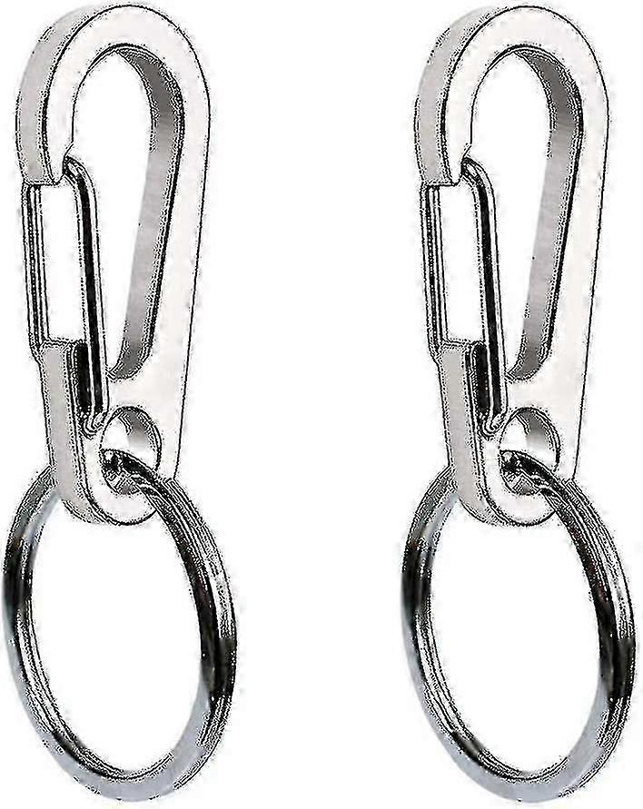 2パック犬タグクリップ、ステンレス鋼ヘビーデューティクリップペットIDタグ -