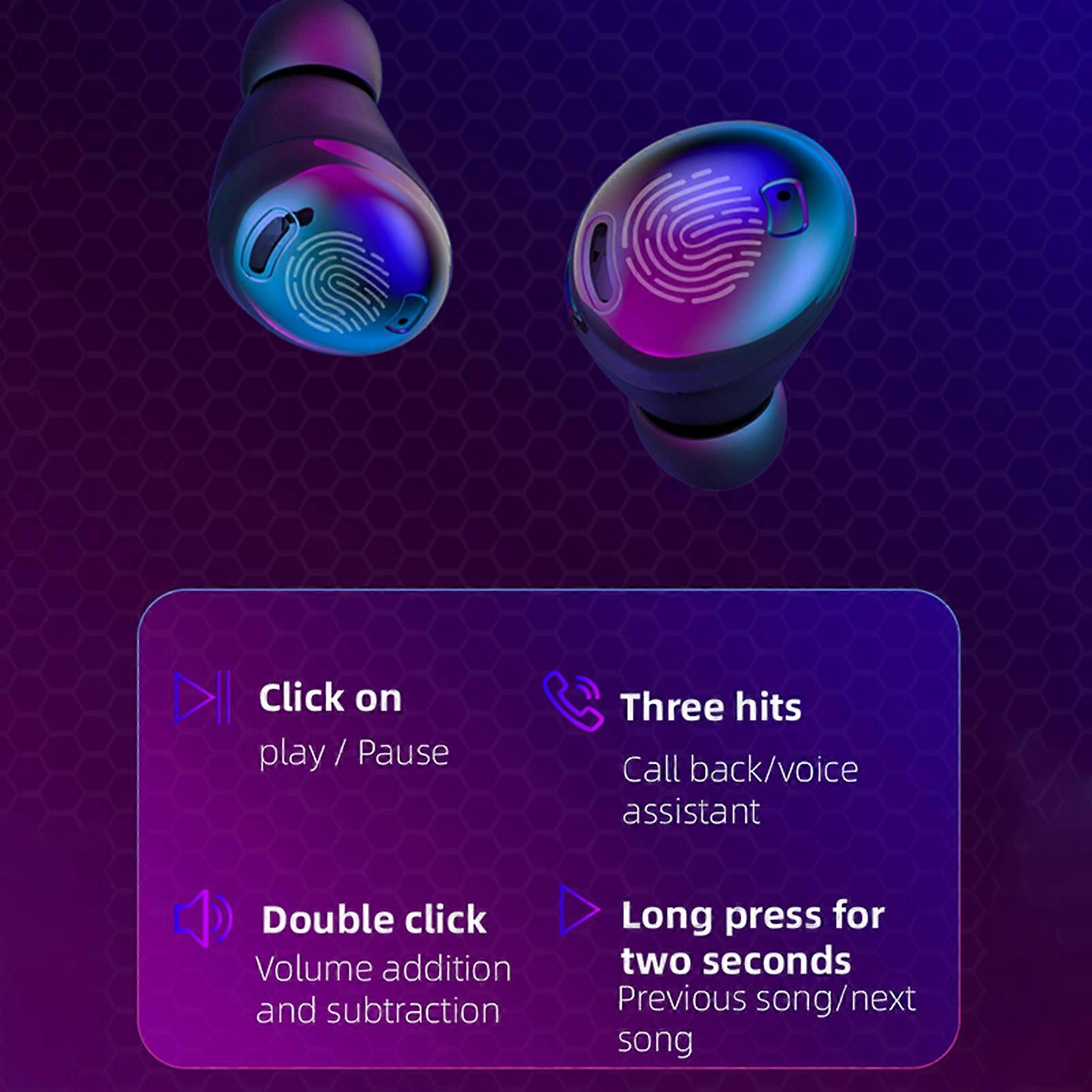 S190 Wireless Earbuds: BT 5.1, LED Display, 8D Sound, Sport-Ready, iOS & Android Compatible