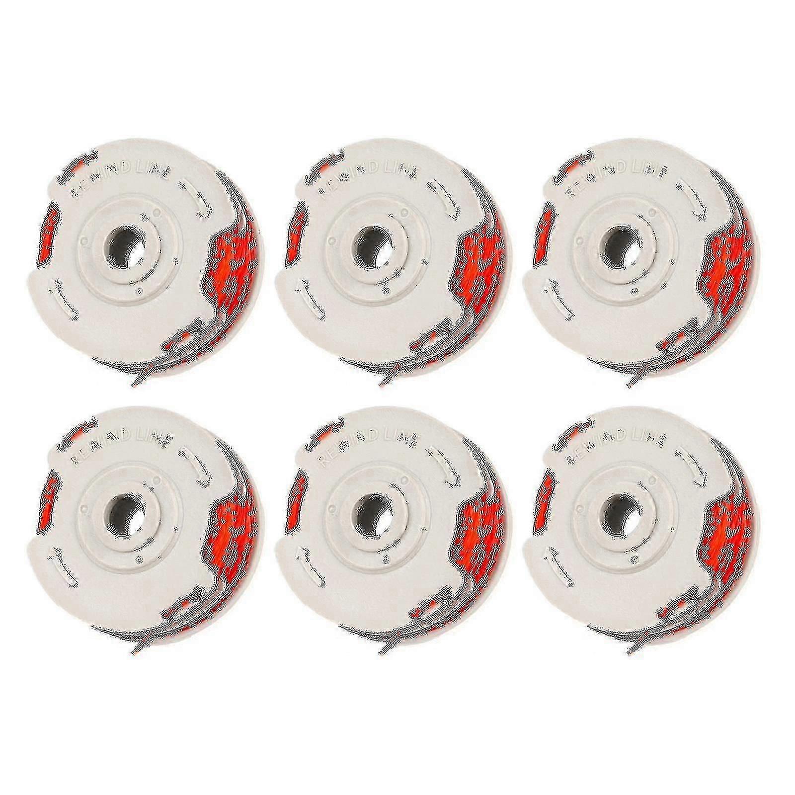 6 Pack Fly021 String Trimmer Replacement Spool Line For Flymo