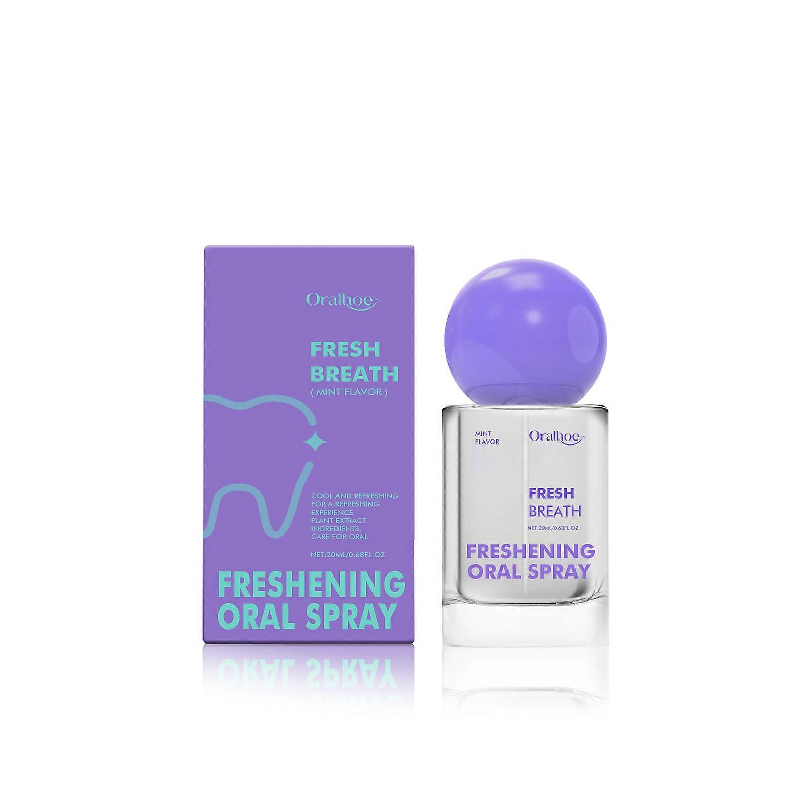 Fresh Mouth Spray - Long-Lasting Breath Freshener with Natural Ingredients, Portable & Easy to Use, Instant Fresh Breath & Confidence Boost for On-the