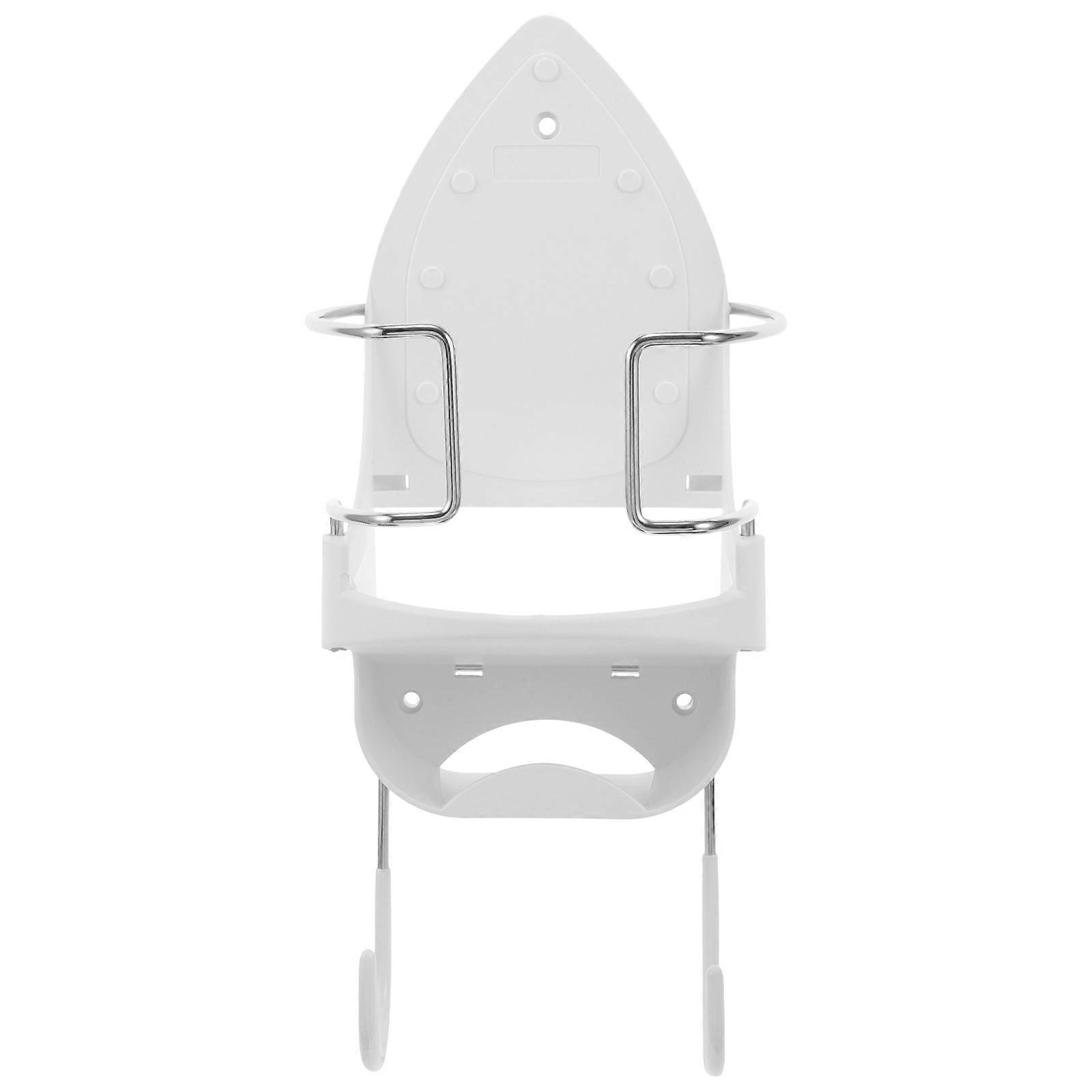 Wall Mounted Chrome Ironing Board Shelf with Electric Iron Holder – Space Saving Bathroom Iron Stand for Home Use