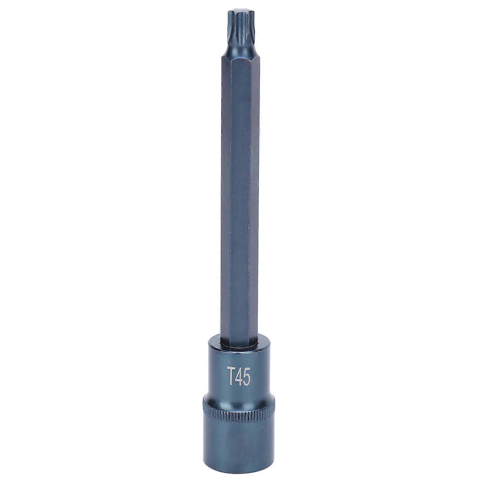 Screwdriver Socket Star High Accuracy Alloy Steel Blueing Chamfer Hardware Tool 1/2x150xT45