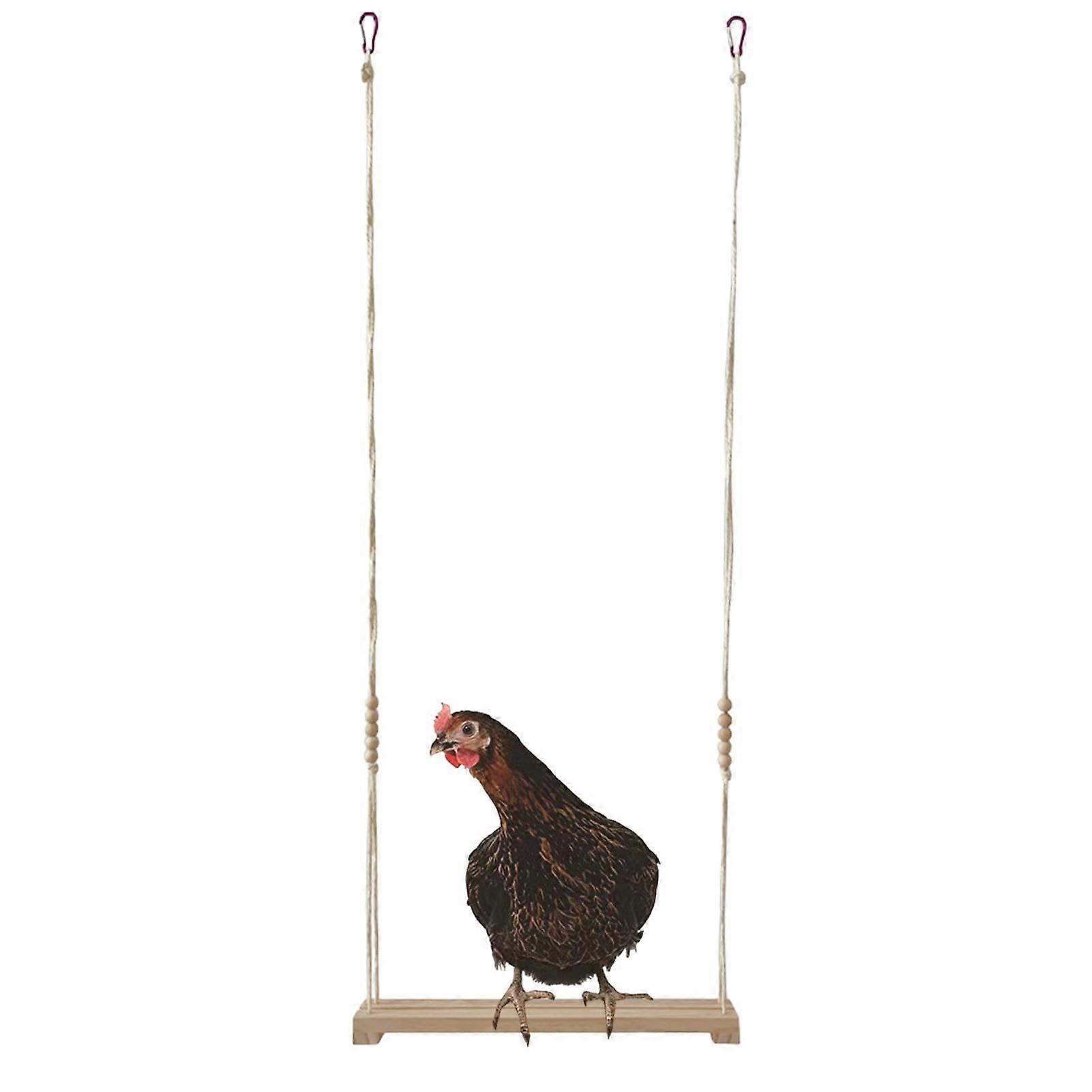 Chicken Swing for Chickens, Swing for Chickens, Toy Hen Rooster Wooden Cockerel Chicken Swing, Pet Chicken Enrichment Swing'