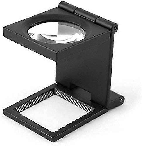 Magnifying lenses for educational hobbies, pigeon dot printing, foldable, metal, 10 x 28 mm, for photo paper, 20 times foldable