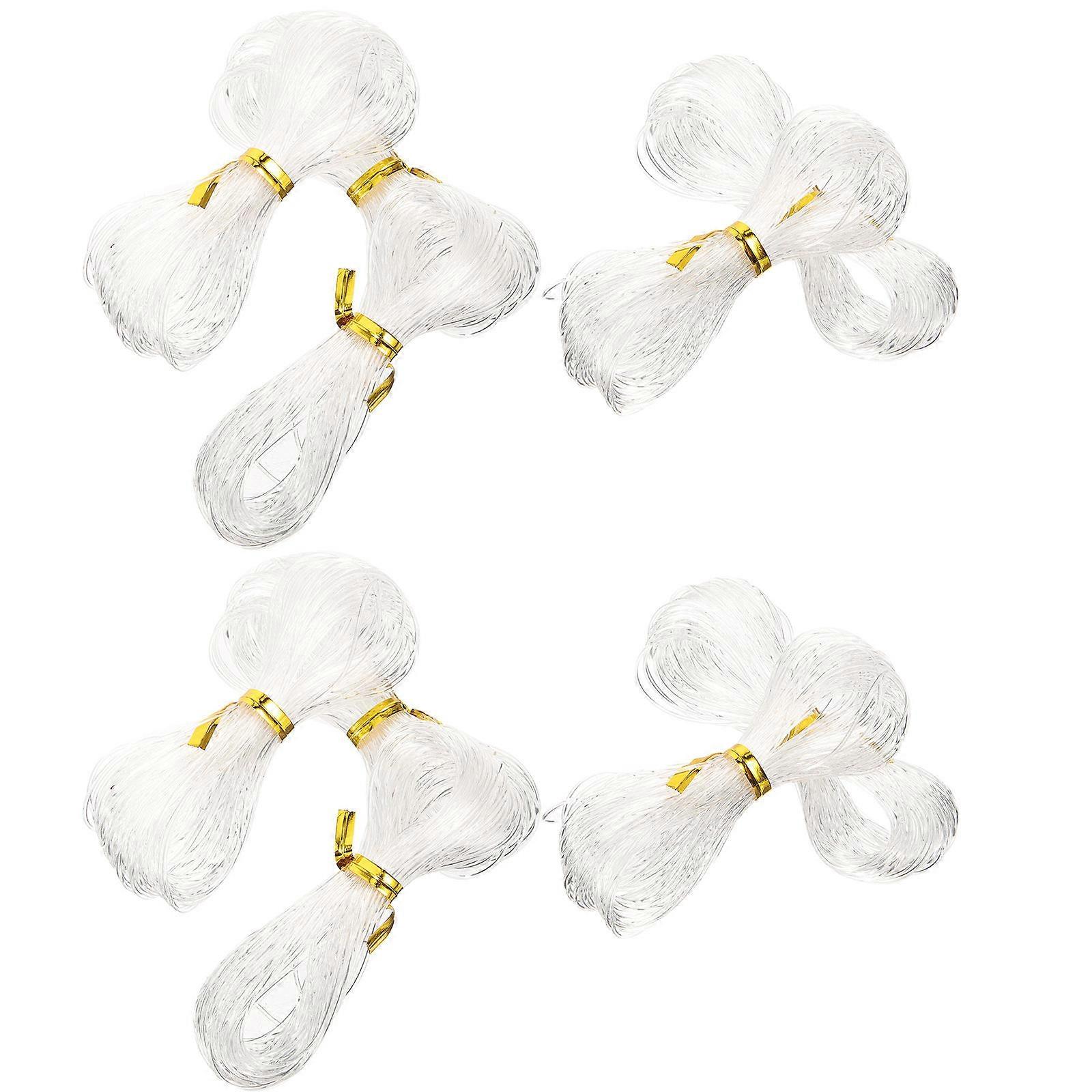 10PCS Elastic Bracelet Strings Durable Stretchy Cord for DIY Jewelry, Beading Crafts, and Hair Ties Transparent Thread for Creative Projects