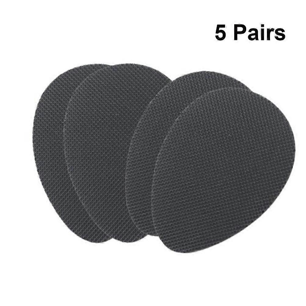 Anti-Slip Shoe Sole Protectors for High-Heels Simple Shape Rubber Pads Suitable for Icy Conditions 5Pairs