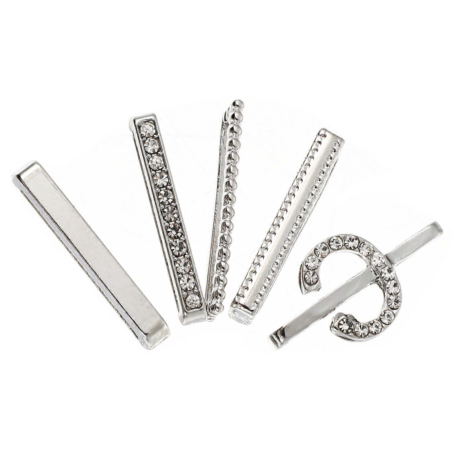 Decorative Watchband Connectors Comfortable Wearing Men Women Banquets Zinc Alloy Material 2.5X1.5cm 5Pack