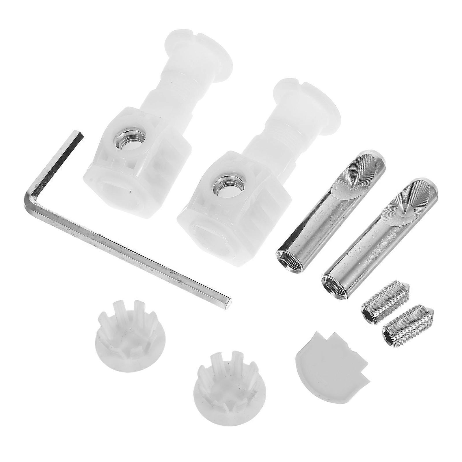 Toilet Mounting Hardware Set – Locking Screws & Fixing Bolts for Wall Hung Toilets, Includes Tools for Sturdy Residential and Commercial Installation