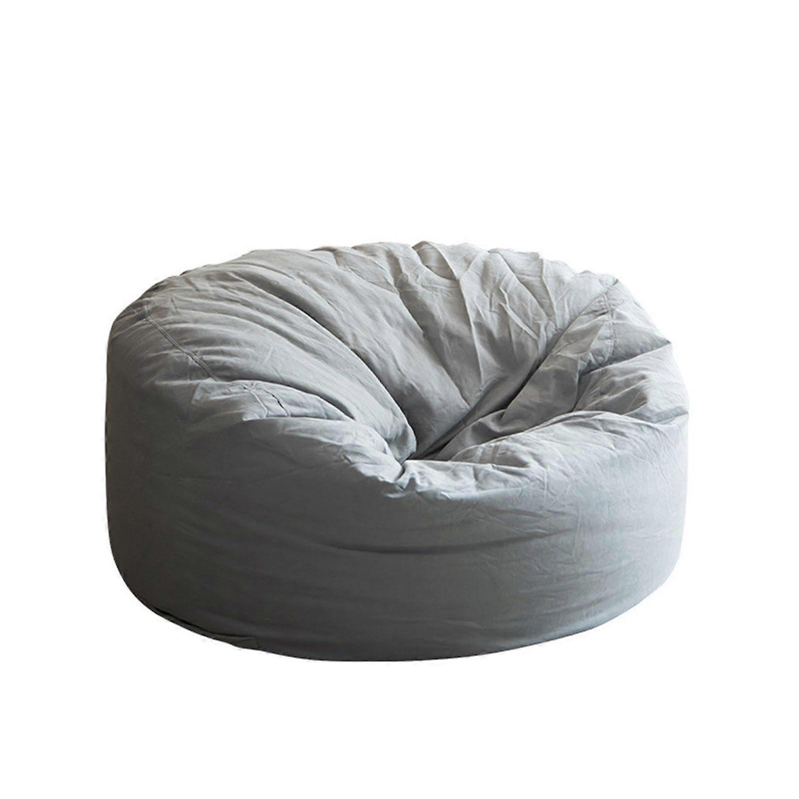 Bean Bag Chairs for Adults, Round Washable Sofa Cover 60x180cm for Plush Toys or Memory Foam, Durable Fabric