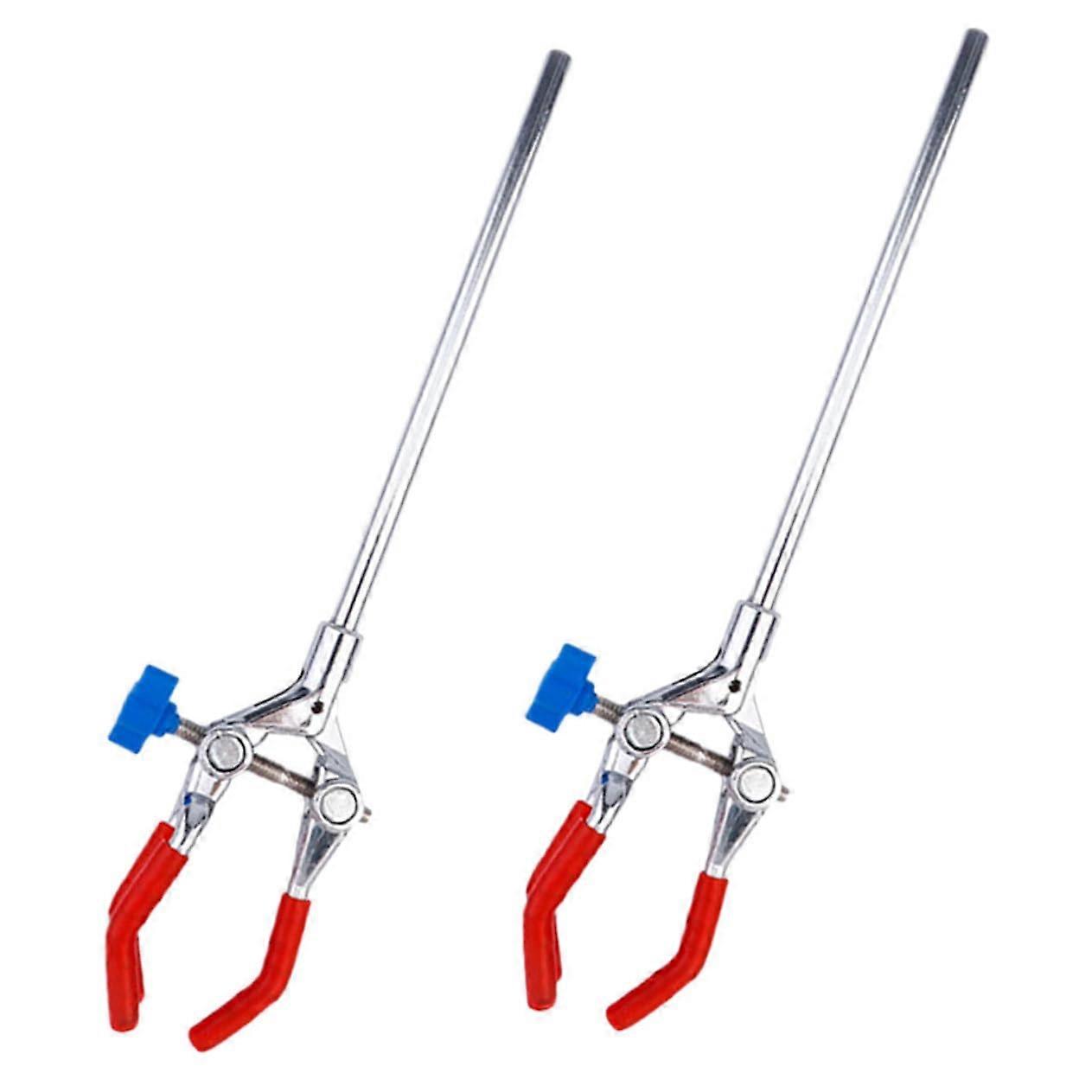 2 Pieces Adjustable Jaw Piston Clamp Metal Flask Clamp for Laboratory Reliable Test Tube Clamp Durable Practical for Secure Holding