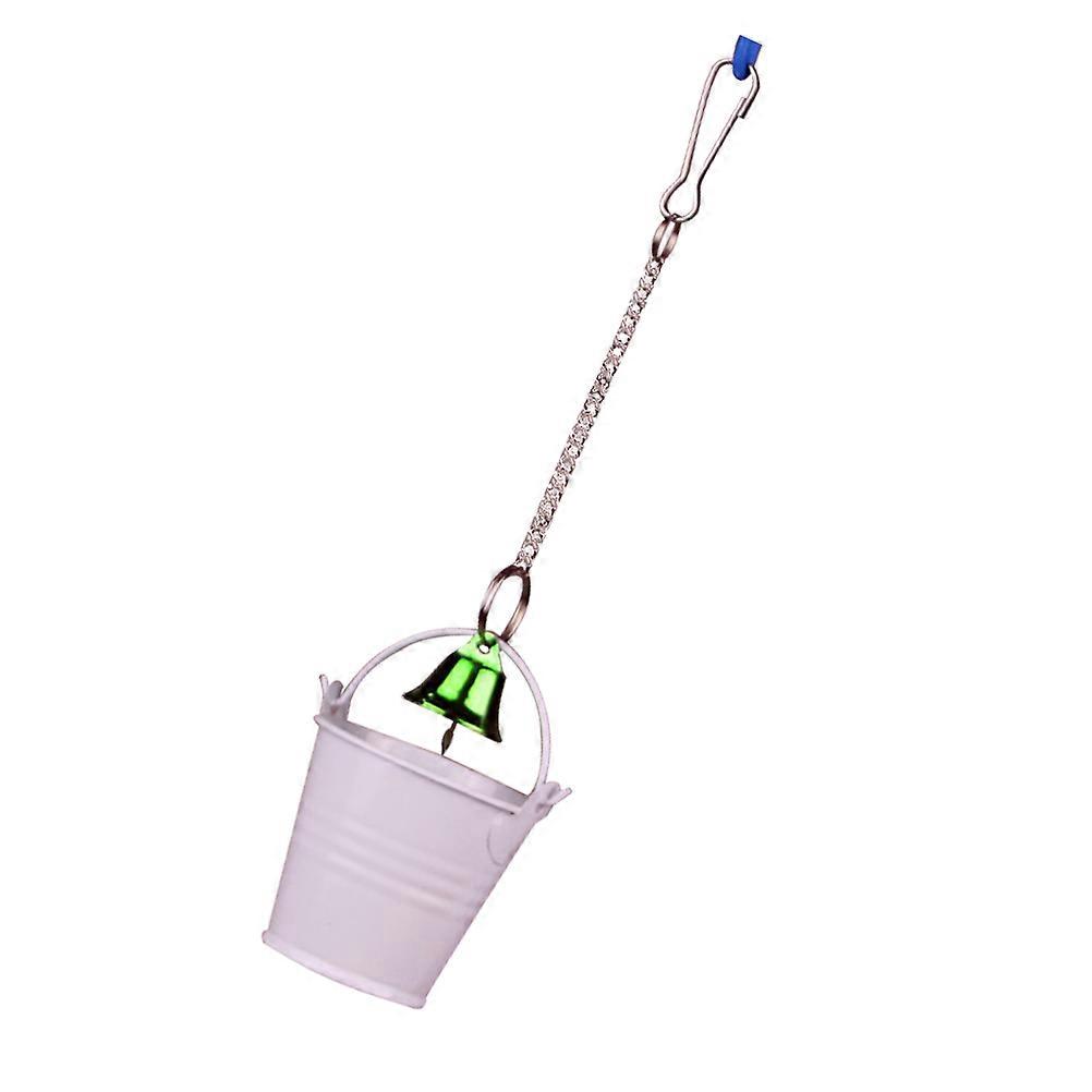 دائم أبيض أكريليك ومعدن الببغاء السنجاب صندوق طعام وحامل أكواب للتغذية واللعب 5.5x5.5 بوصة