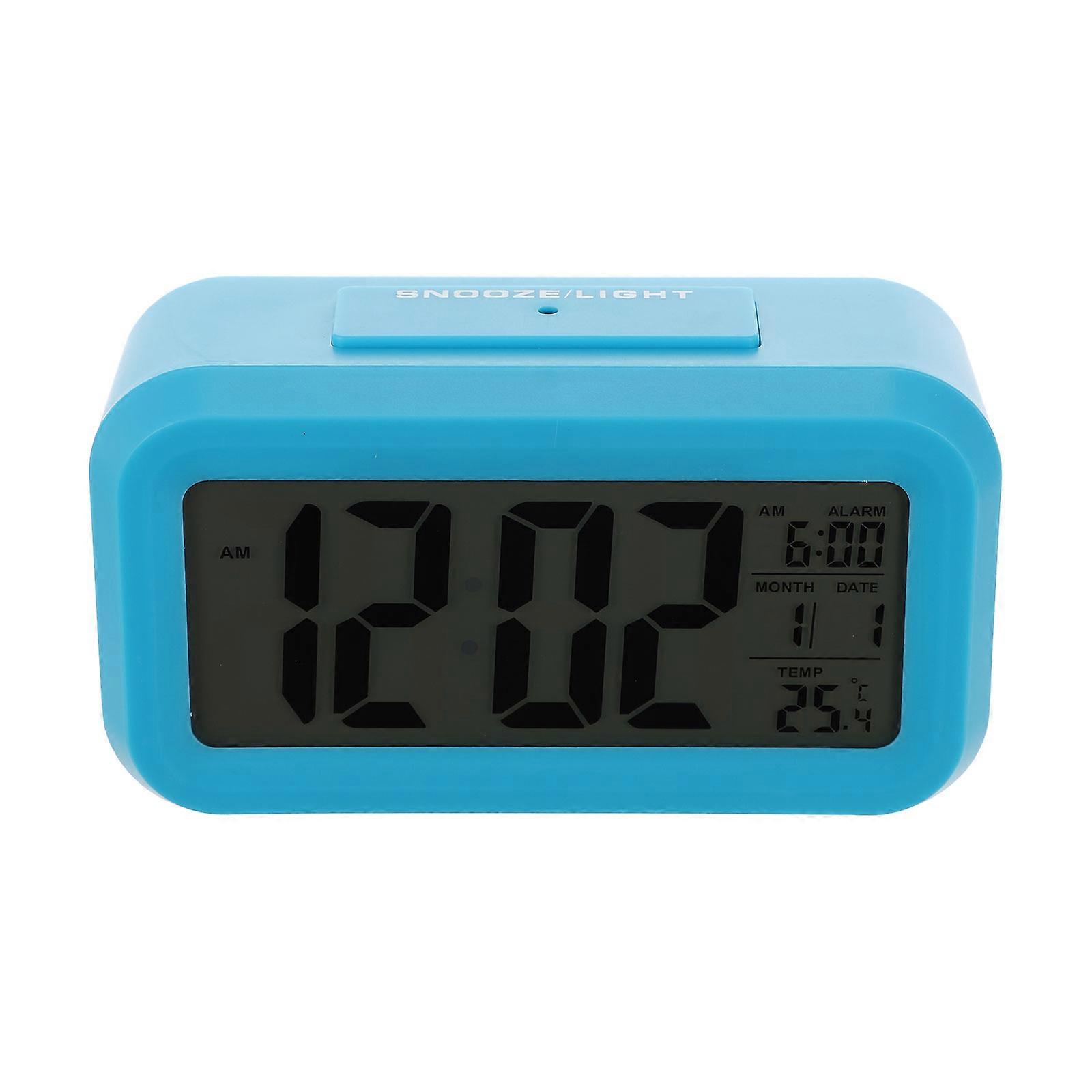 Digital Alarm Clock Lcd Digital Temperature Display Bedroom Home Users 1Set