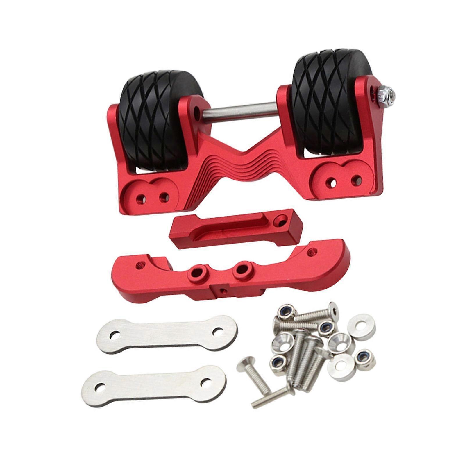 High Performances Adjustable Head Up Wheel For 1/10 Scale Remote Control Cars Stability Upgrade  Red