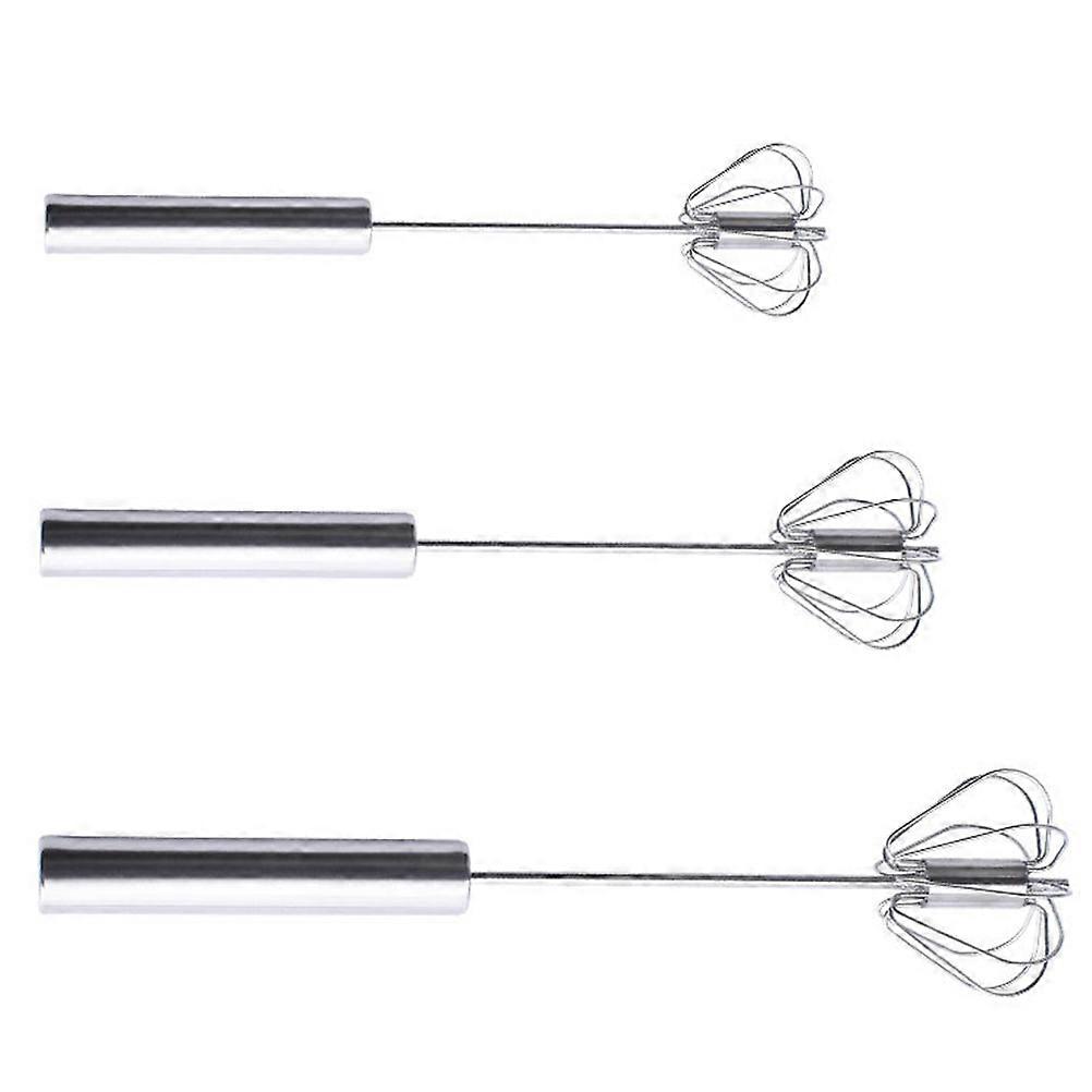 Ergonomic Design Hand Mixer Stainless Steel Dough Mixing Restaurant Use Medium Size 3Pcs
