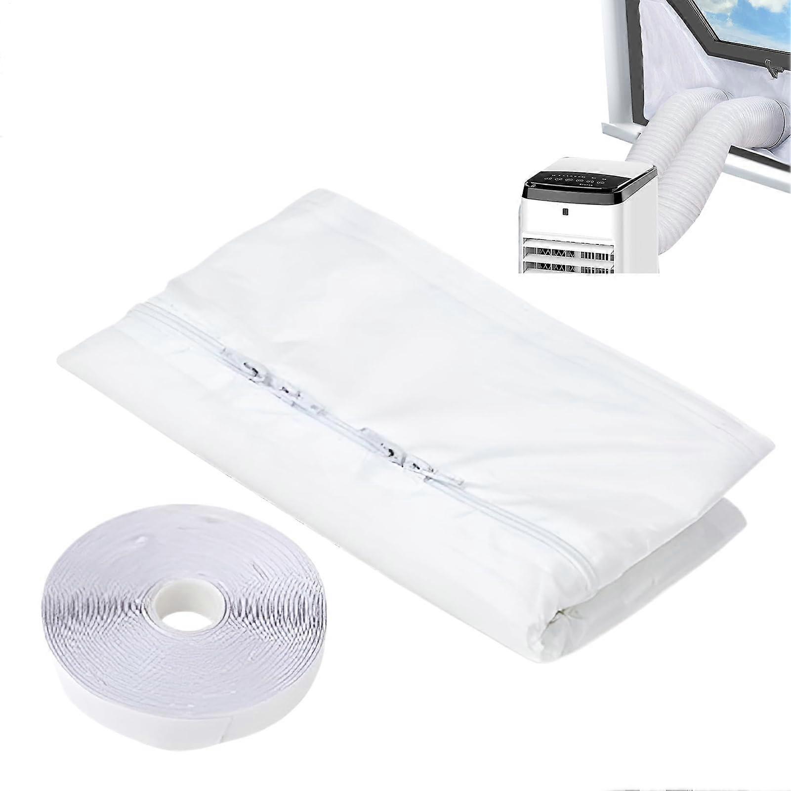 Window seal for air conditioner  Portable AC window kit, exhaust system for apartment, basement, bedroom, dryer