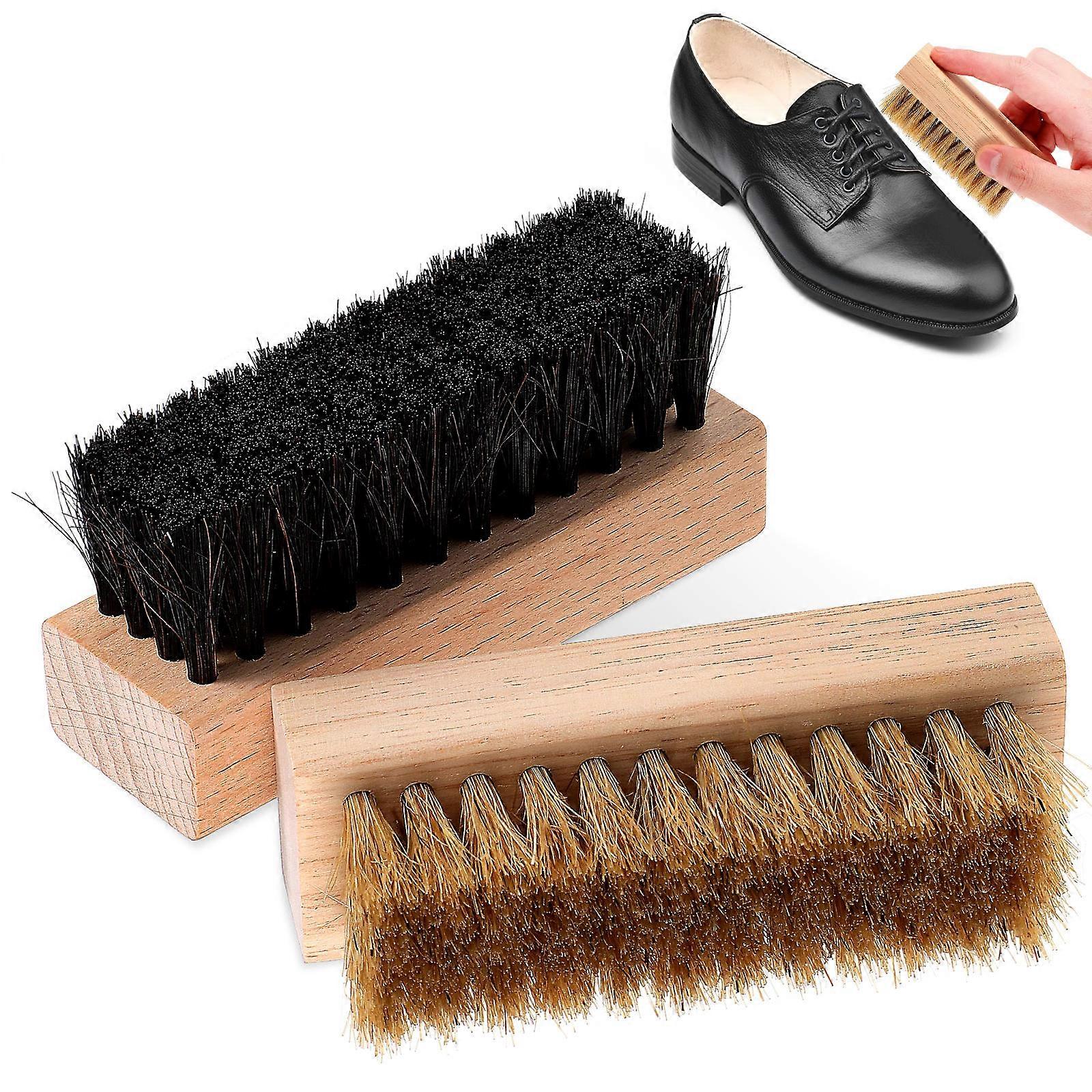 Premium Brush Set with Cleaning Cloth – Durable Bristles, Comfortable Grip for Shoe Polish and Care