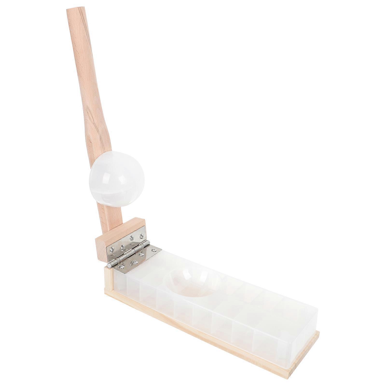 Dumpling Skin Presser for Home Use Safe Plastic Manual Dough Pressing Tool 3.5 Inches
