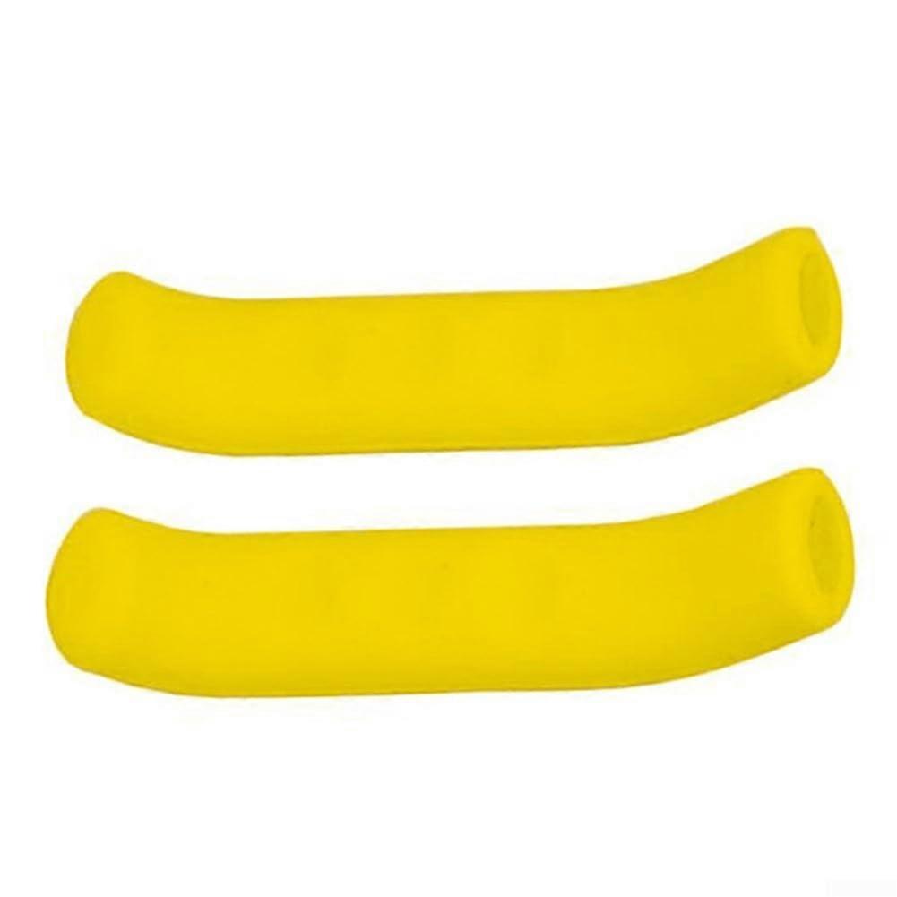 Bike Brake Lever Silicone Protector Yellow for Friction Protection, Improved Haptic, Universal Compatible, High-Quality Material