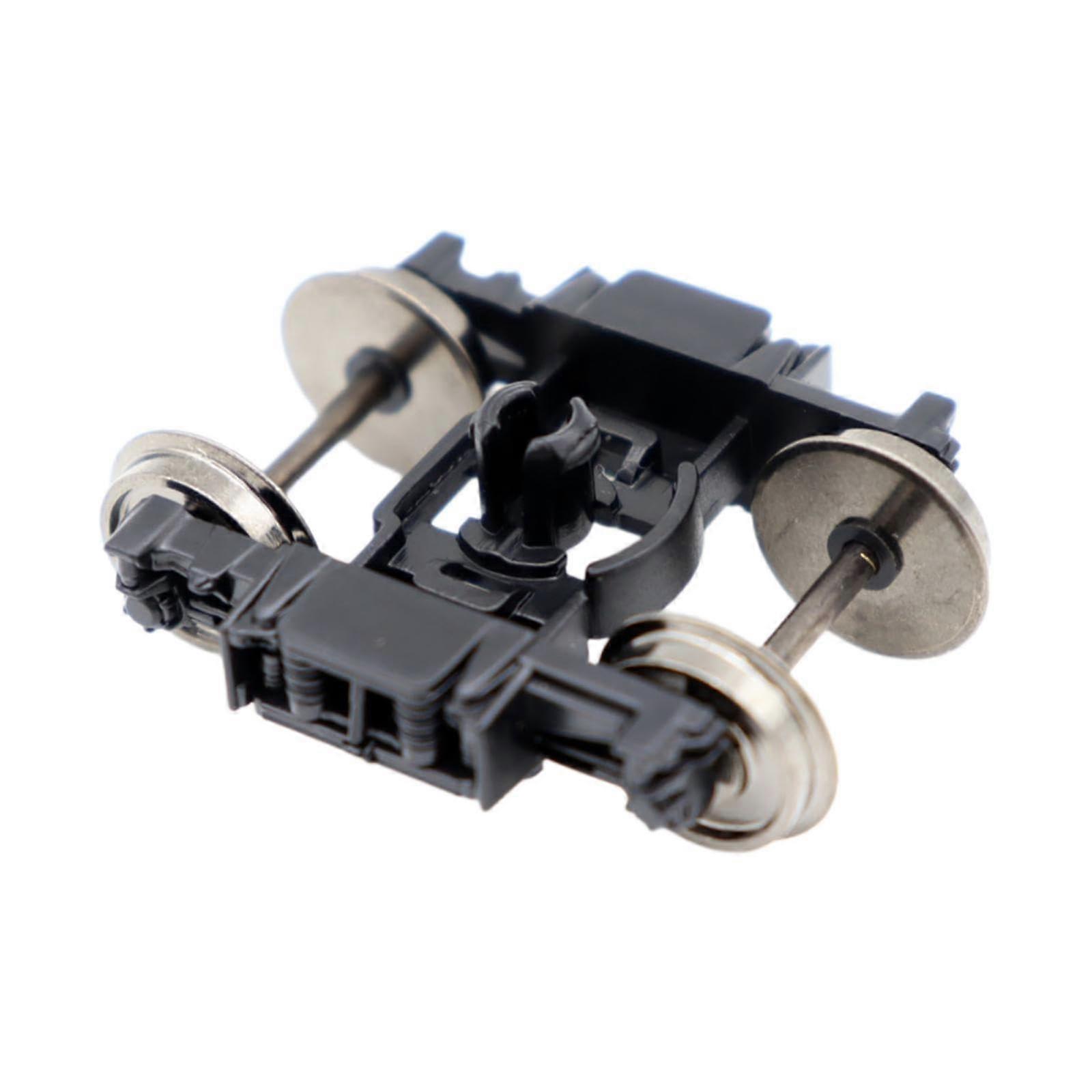 1:87 Model train bogies, metal wheels, model railway accessories, DIY, stable, landscape railway accessories for model trains, 1 piece