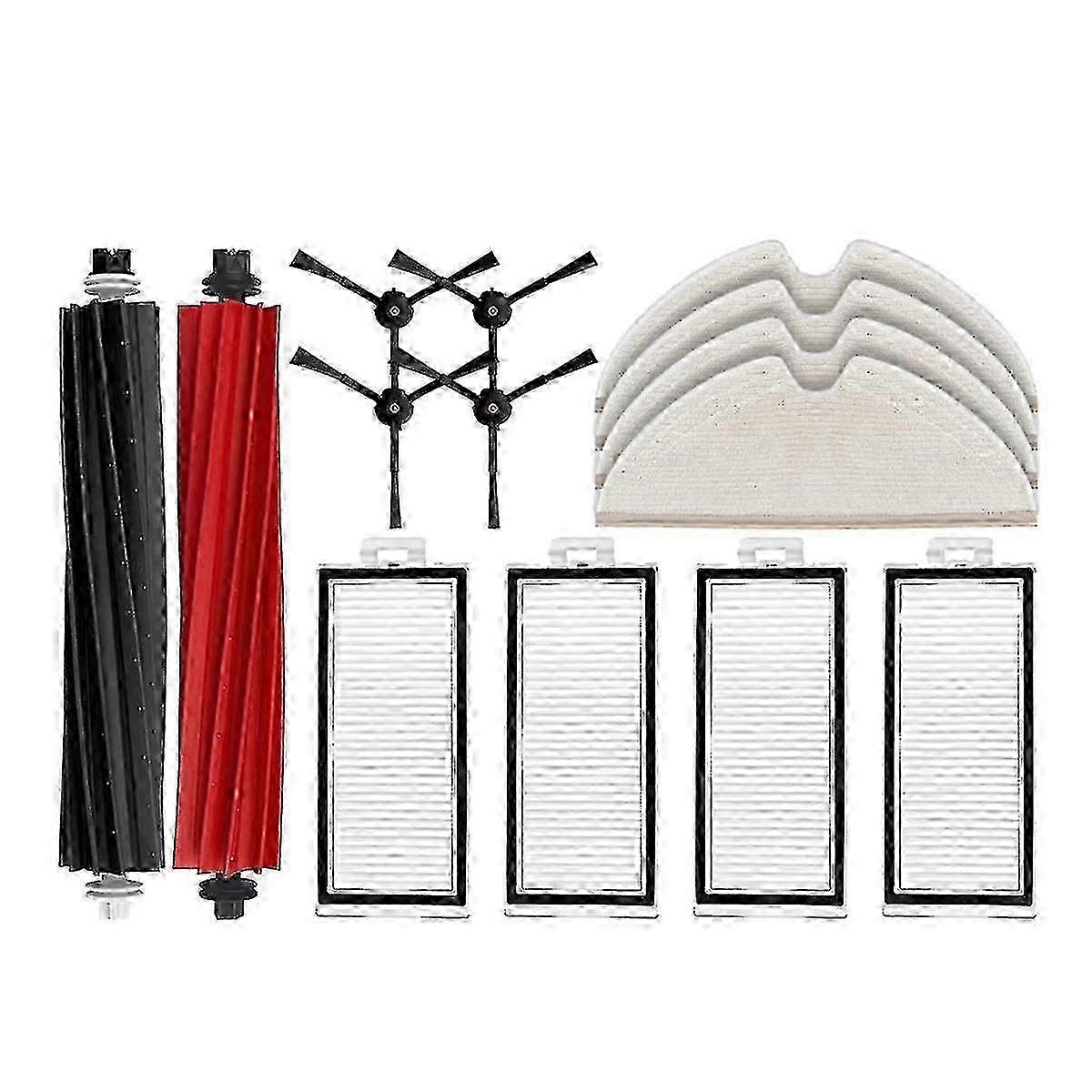HEPA Filter and Replacement Parts for Q8 Max, Q8max+, Q8 Plus Robot Vacuum Cleaner - Main Brush, Side Brush & Mop Cloth Set
