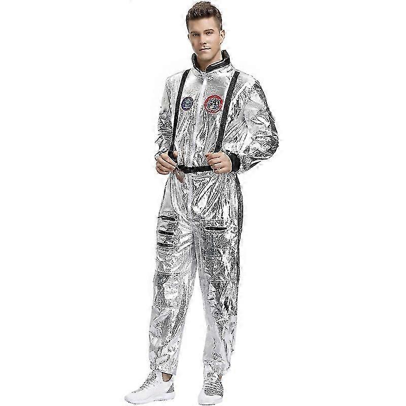 Astronaute de l’espace Cosplay Uniforme Hommes Femmes Halloween Carnaval Performance Costumez