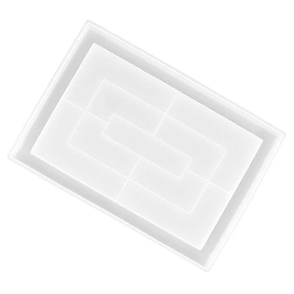 White Silicone Flower Tray Mold for DIY Multifunctional Epoxy Art Craft Tray 1 Piece
