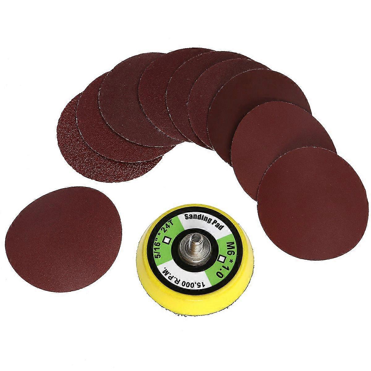 2 Inch Sanding Discs with Backer Plate PSA Sandpaper Hook and Loop Pads Self Stick Polishing Pad (Random Chassis)