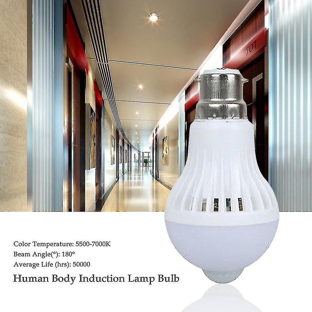 E27/b22 Led Pir Motion Sensor Lamp 5w/7w/9w Human Body Induction Lamp Bulb