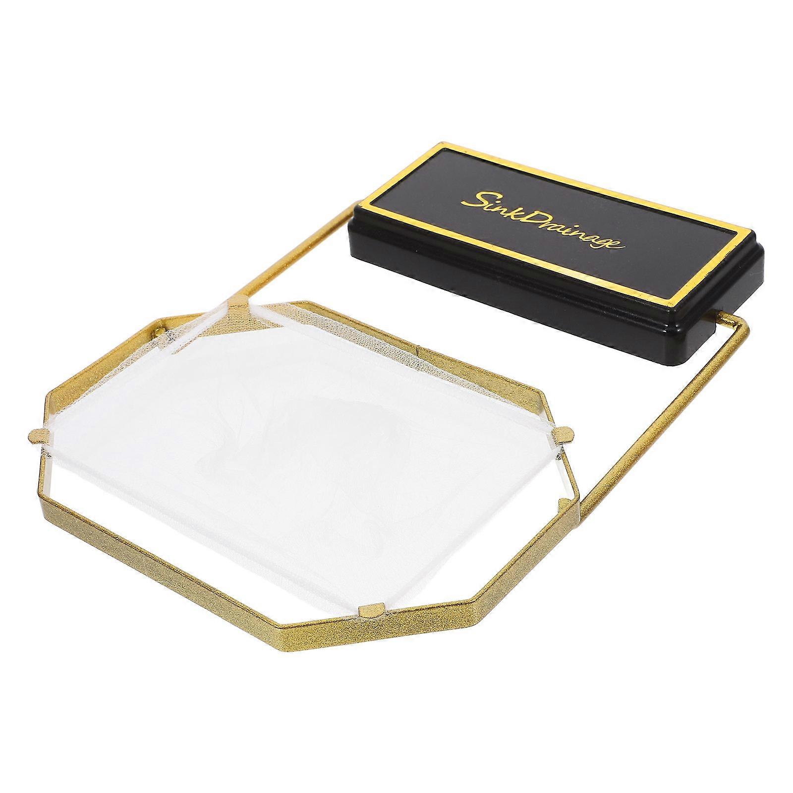 Mesh Sink Strainer Large Capacity Kitchen Residue Strainer Foldable Sink Debris Filter For Cooking Enthusiasts Black 1Set