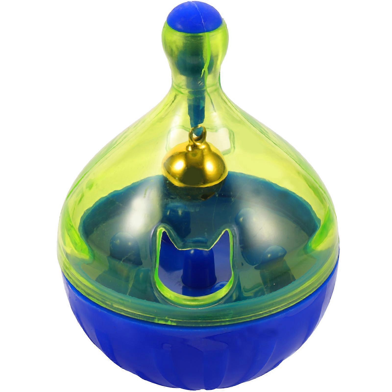 Interactive Cat Treat Dispenser Toy ABS Material for Storage Assorted Color 3.5 x 2.5 inches