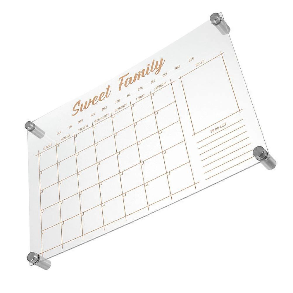 Hanging Memo Board Acrylic Message Recording Board Home Office Wall Decoration 29.70X21.00X1.00CM Erasable 1Pcs
