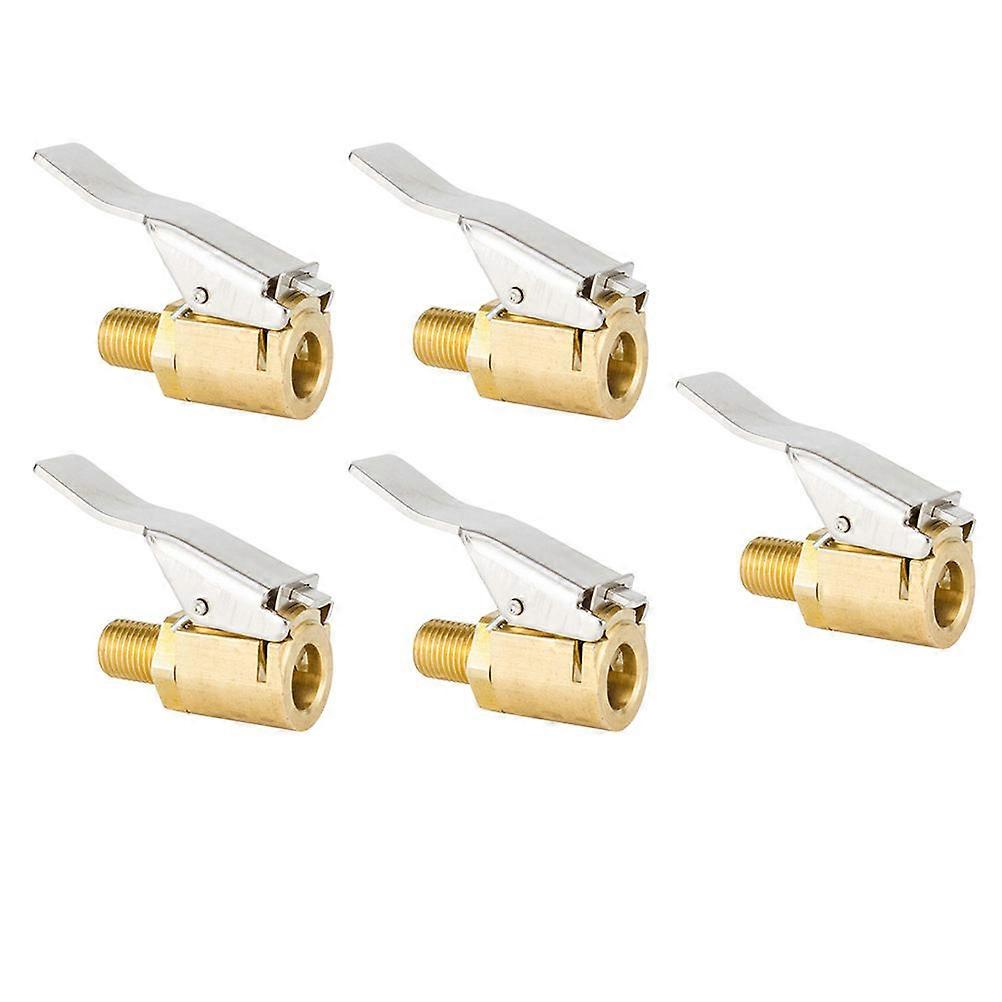 Thread Air Chuck Practical Car Tire Inflation Brass 2.9X2.4CM 5Pcs