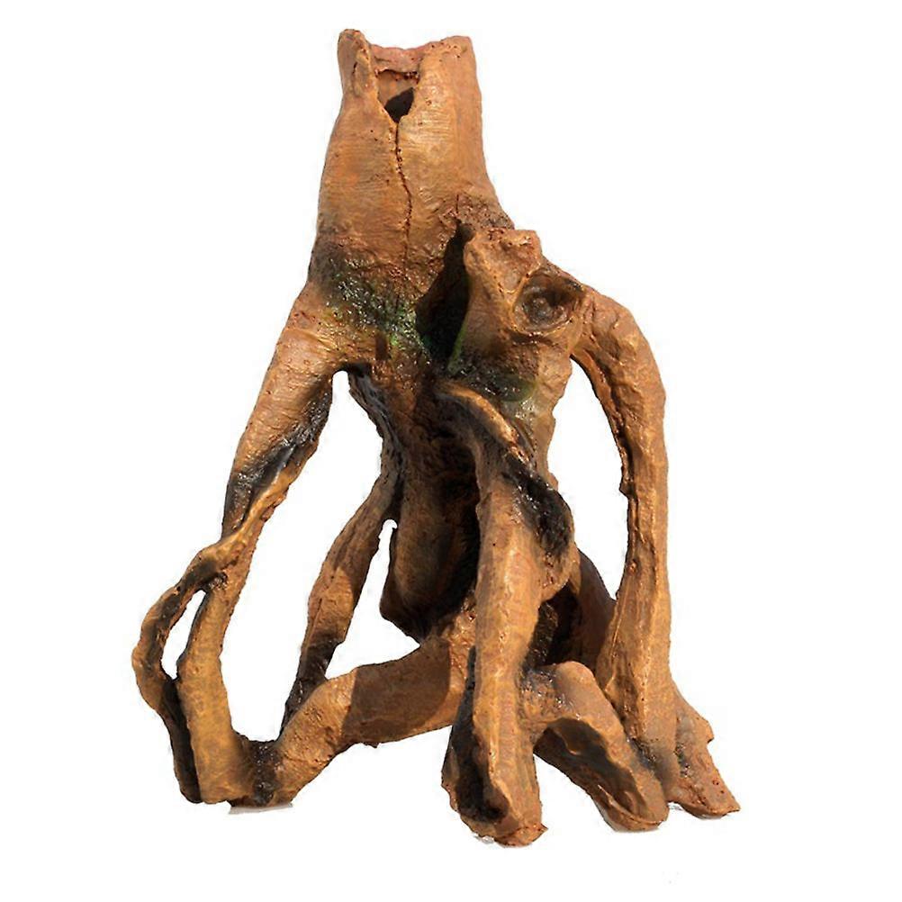 1Pc Resin Craft Tree Trunk Ornament for Fish Tank Simulation Stump