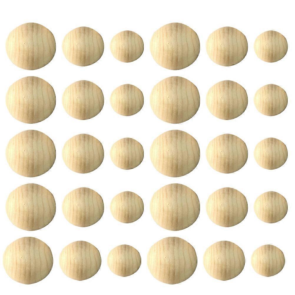 Light Yellow Synthetic Half Craft Balls for DIY Use Smooth and Sturdy 30mm 25cm 40mm Style
